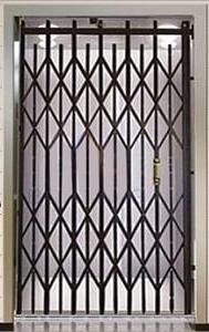 Manual collapsible swing elevator door